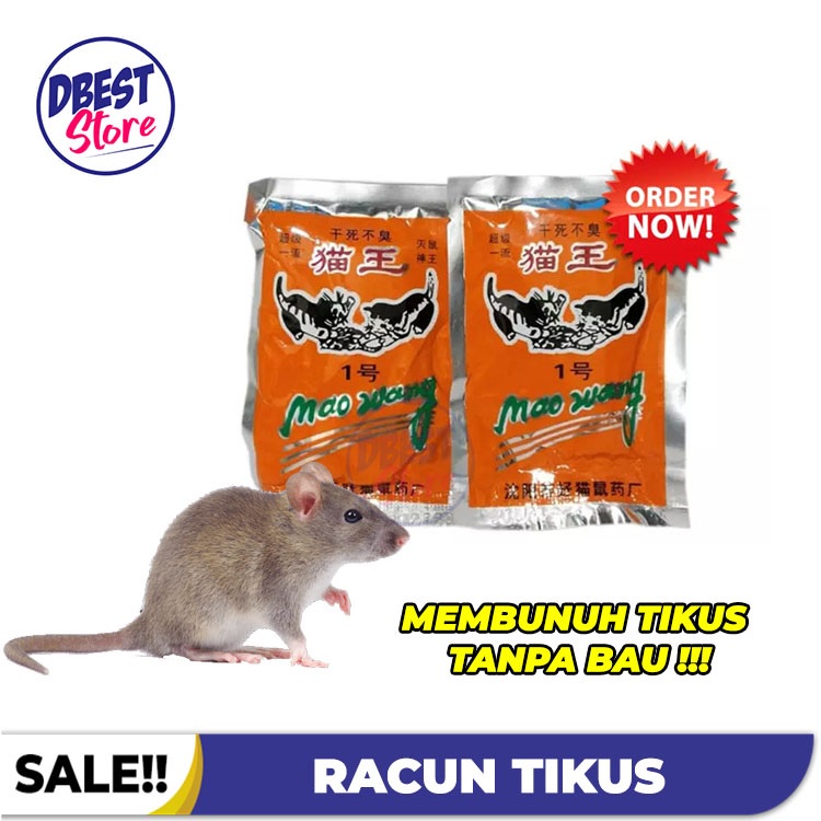 BISA COD - Racun Tikus Mati Kering dan Gak Bau - Mao Wang [𝐎𝐑𝐈𝐆𝐈𝐍𝐀𝐋] Paling Ampuh Langsung Mati di Tempat