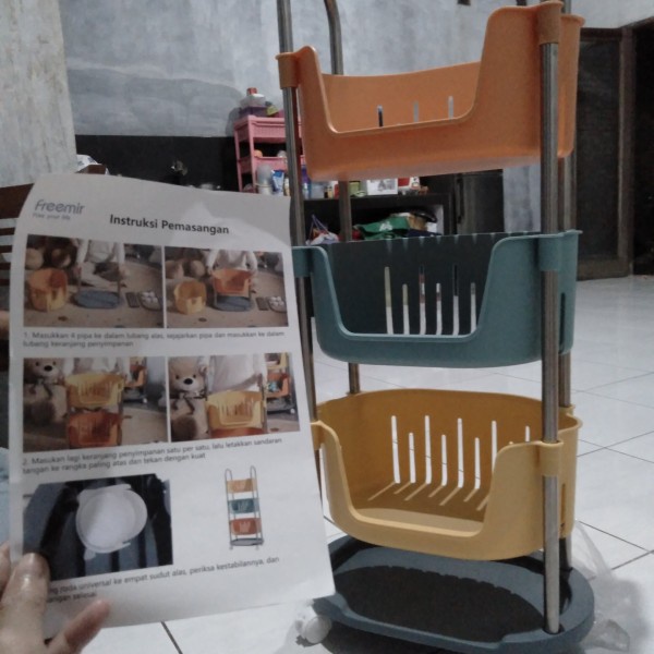 freemir Rak Bumbu dan Peralatan Dapur Unik Serbaguna - 4 Susun