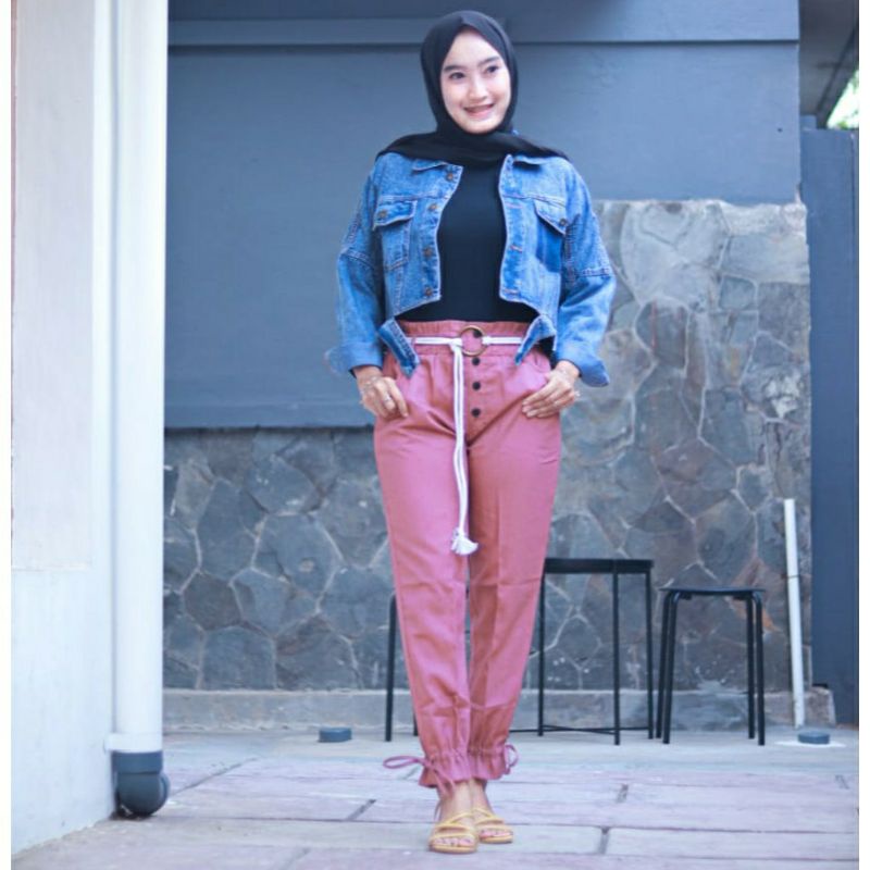 celana jeans wanita //celana kulot jeans premium