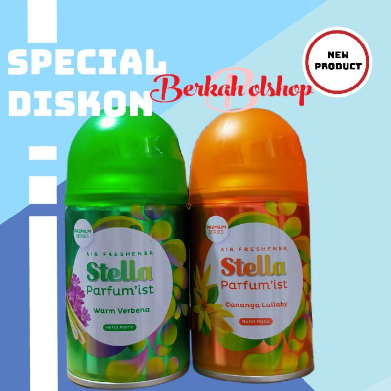 STELLA REFFIL MATIC 225 ML pengharun ruangan air freshener