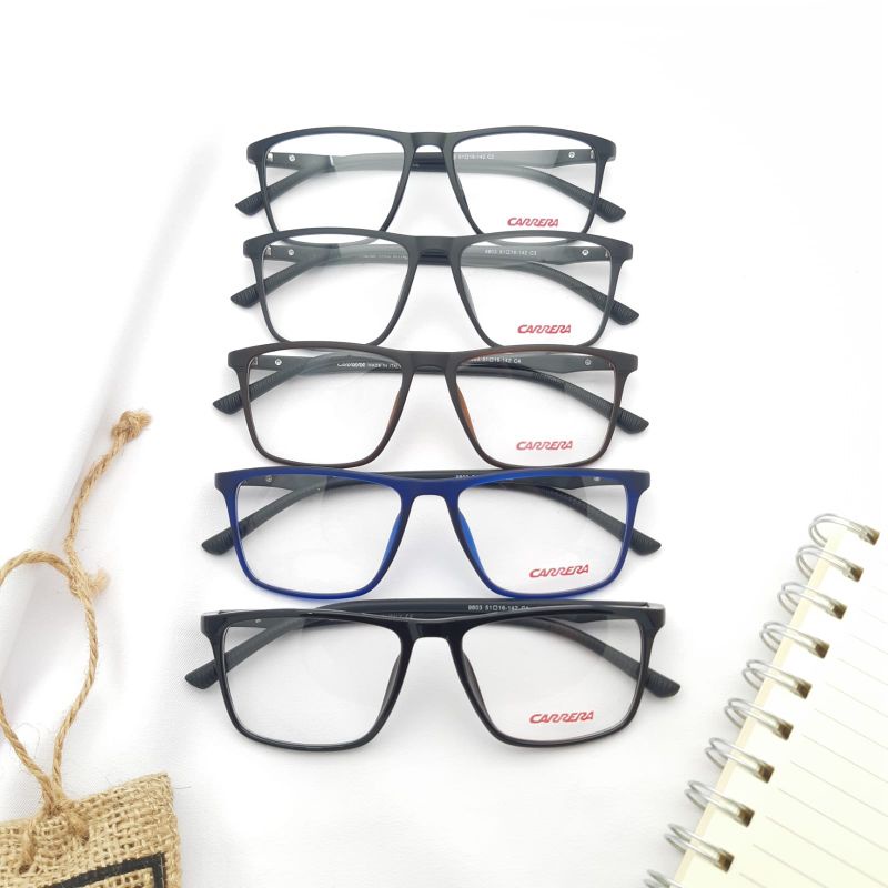 kacamata/frame CARBERA9803 size51-16-142 paket lensa radiasi photocromig