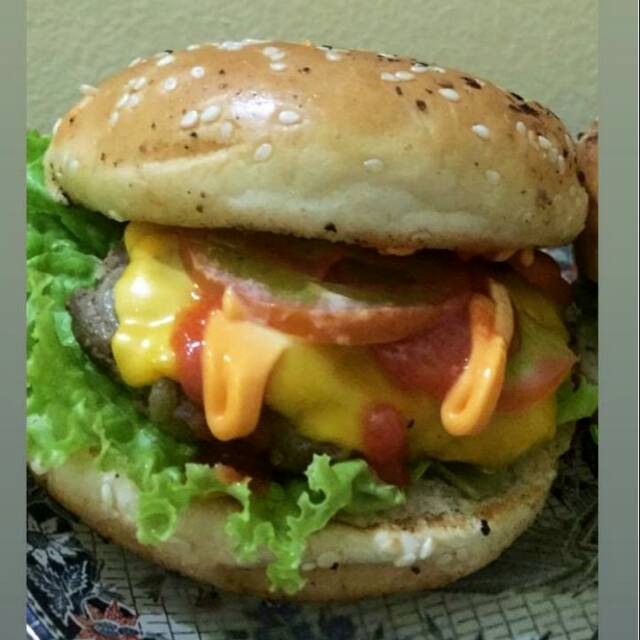 

Beef burger with homemade patties