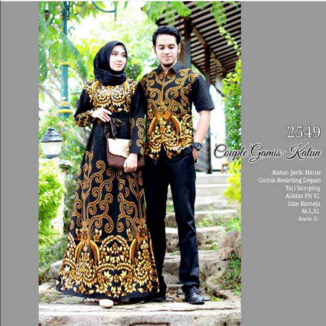 Baju Couple jumbo ~ Gamis batik busui