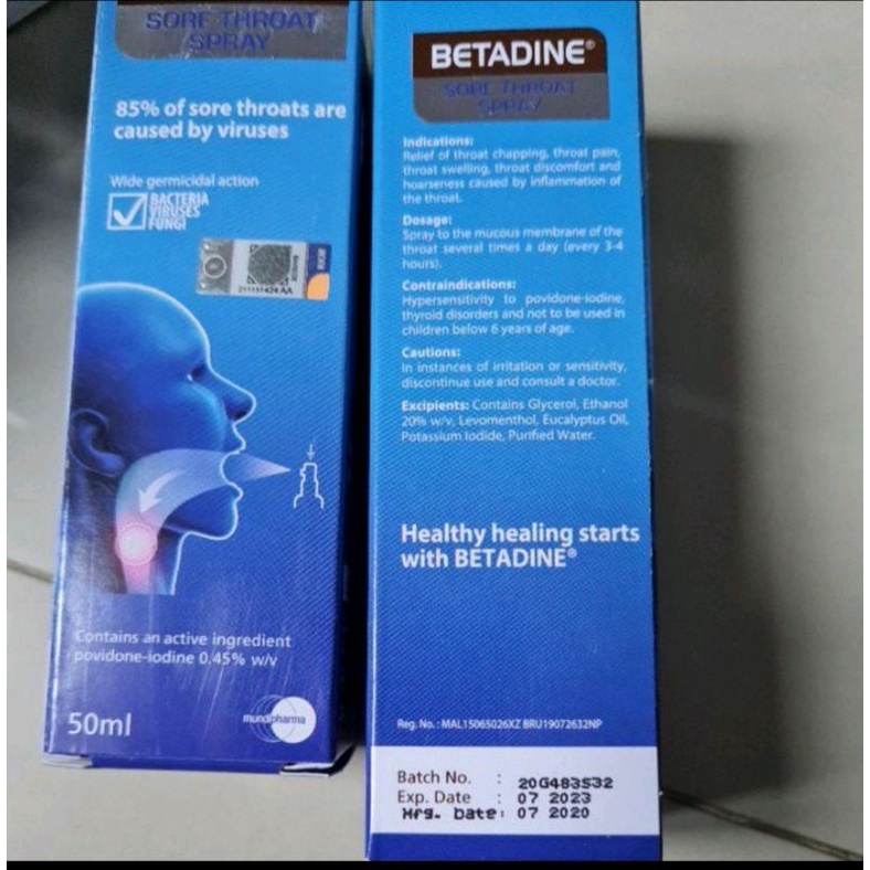 Betadine Cold Defence Nasal Spray Dewasa20 ml Semprot Hidung/Betadin Throat