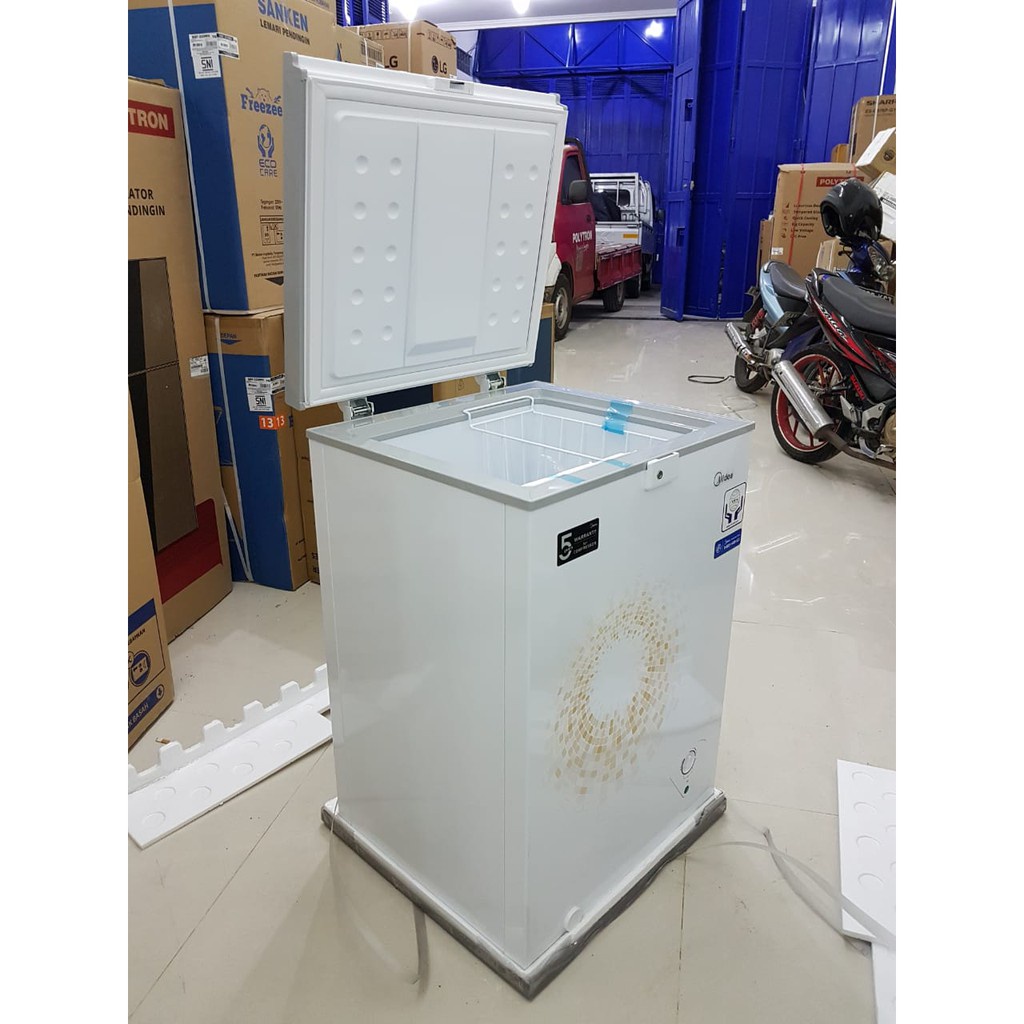 Chest Freezer MIDEA HS 129 C 100 Liter Cooler BOX