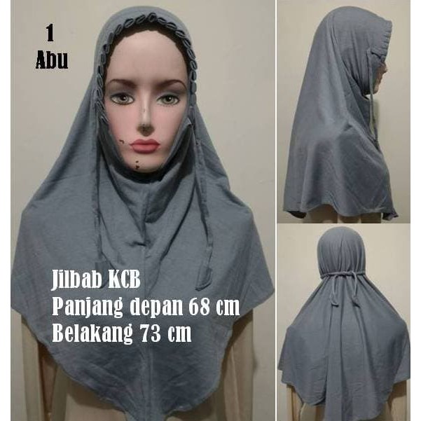 INSTANT HIJAB - 
  Jilbab instant KCB polos / Jilbab serut Husna - FIRST QUALITY