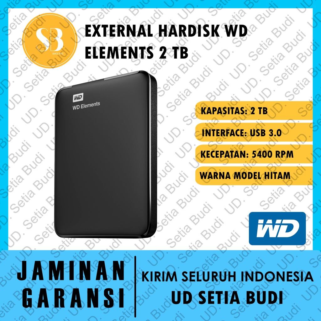 External Hardisk WD Elements 2 TB