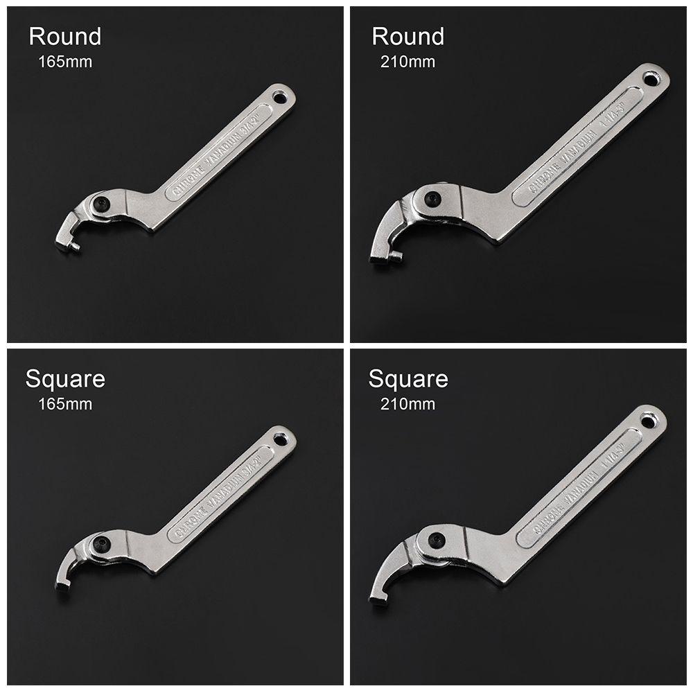 POPULAR Populer Adjustable Spanner Universal Set Reparasi Kunci Mur Multifungsi Pembukaan Besar Hand Tools Hook Wrenchs