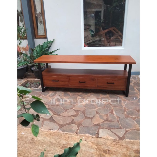 cabinet konsol meja tv industrial