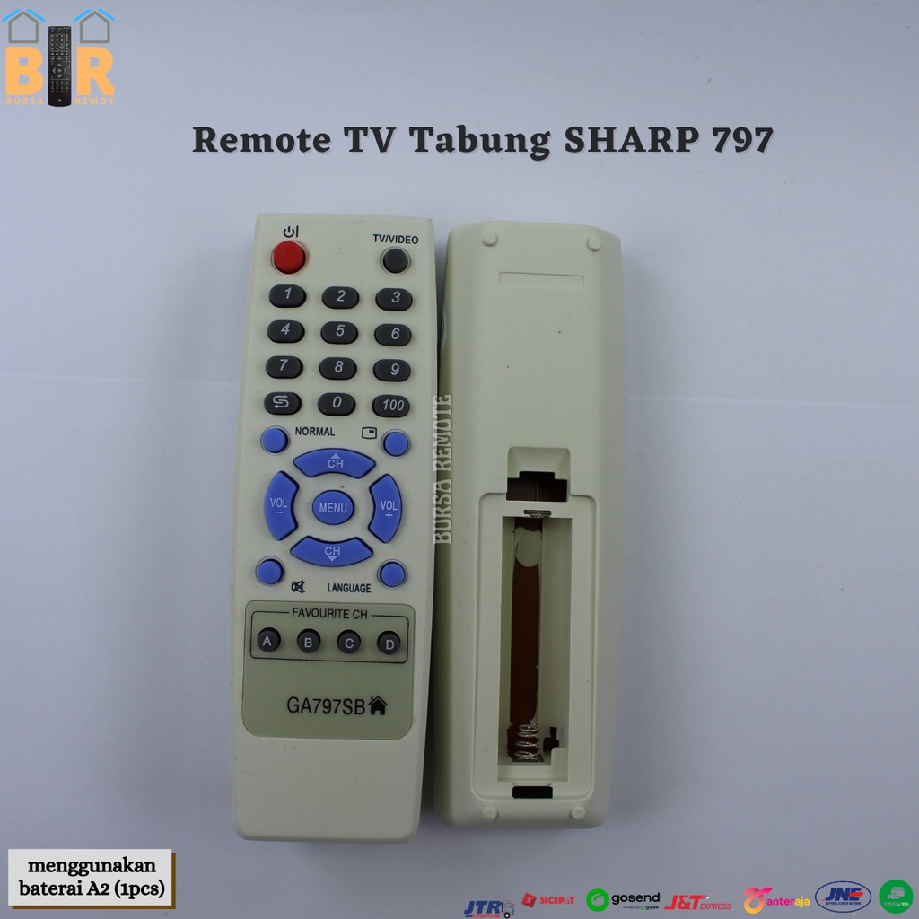 Remot / REMOTE TV TABUNG SHARP 797 /  ECERAN Dan GROSIR