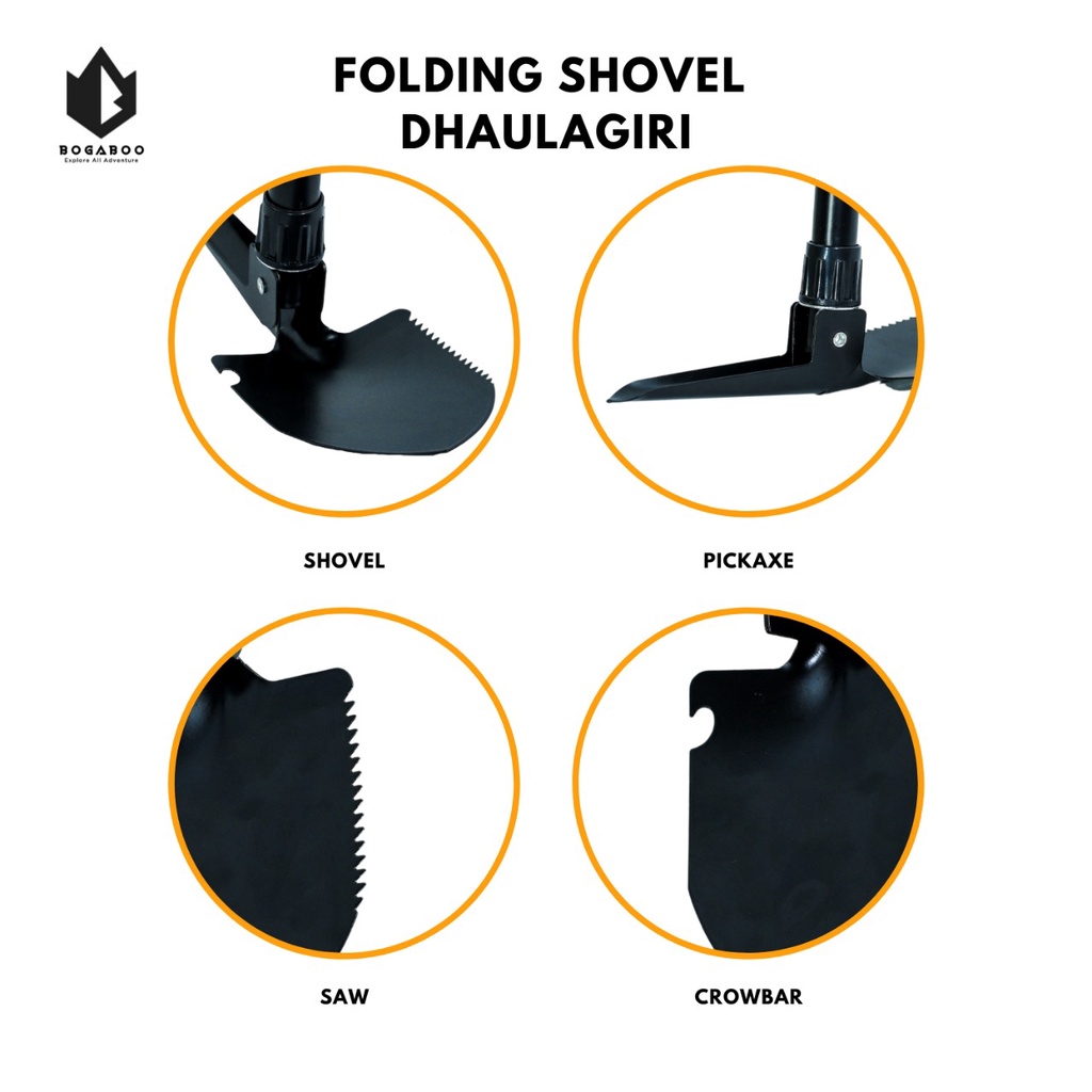 Cangkul Lipat Dhaulagiri - Folding Shovel DH - Cangkul Kecil