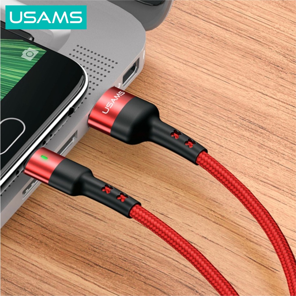 USAMS U26 KABEL DATA MICRO FAST CHARGE 2A &amp; LED INDIKATOR