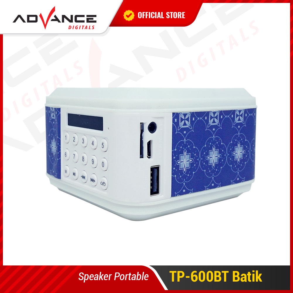 Advance Digitals TP600BT Speaker Bluetooth - Corak Batik