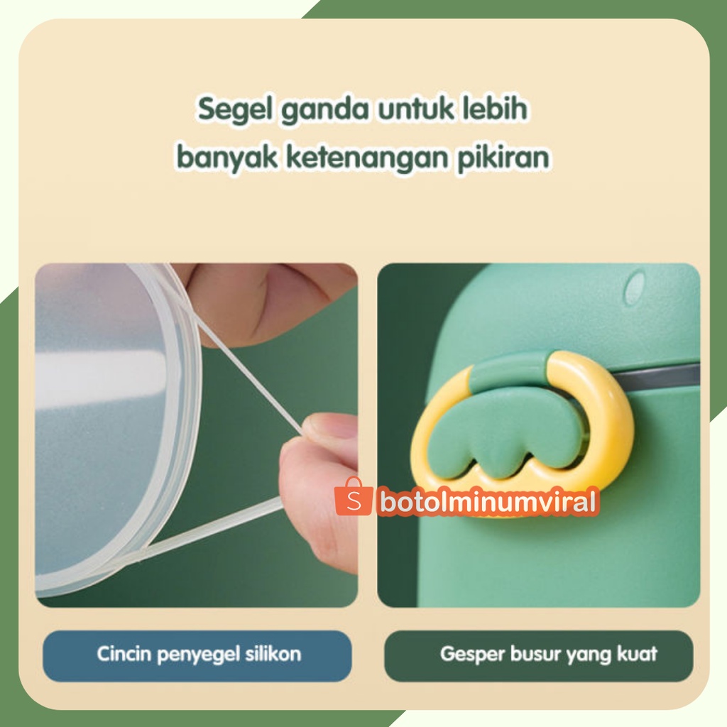 Kotak Tempat Susu Bubuk Bayi Anak 800 ml Besar Dino Snack Container PREMIUM