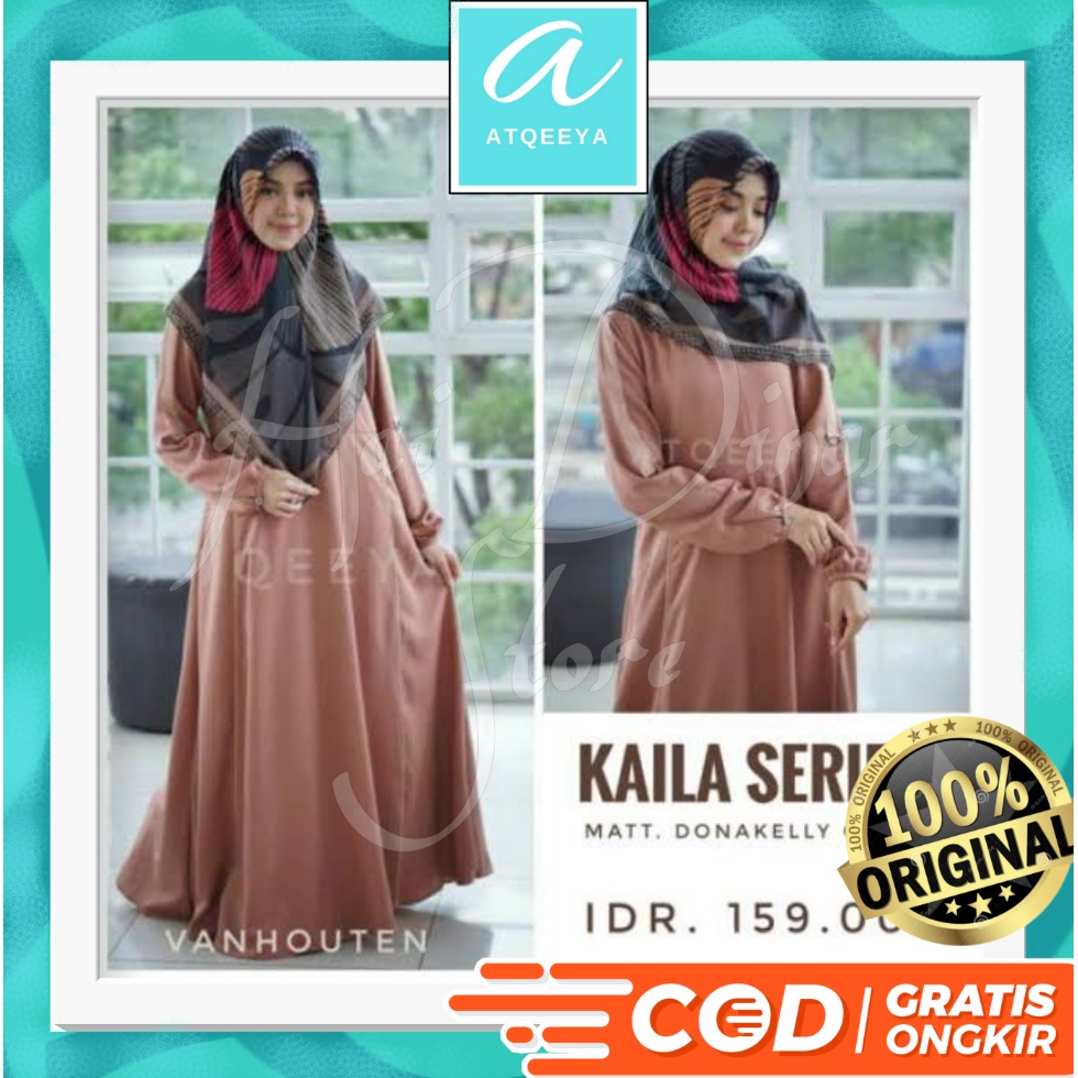 [Baru] Atqeeya Gamis Muslimah Kaila Ready
