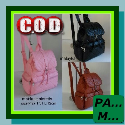 Ransel Wanita Chibao Import Bordir Bunga Bisa Muat Laptop Inch 44 SK869 Tas Ransel Wanita / Tas Ran