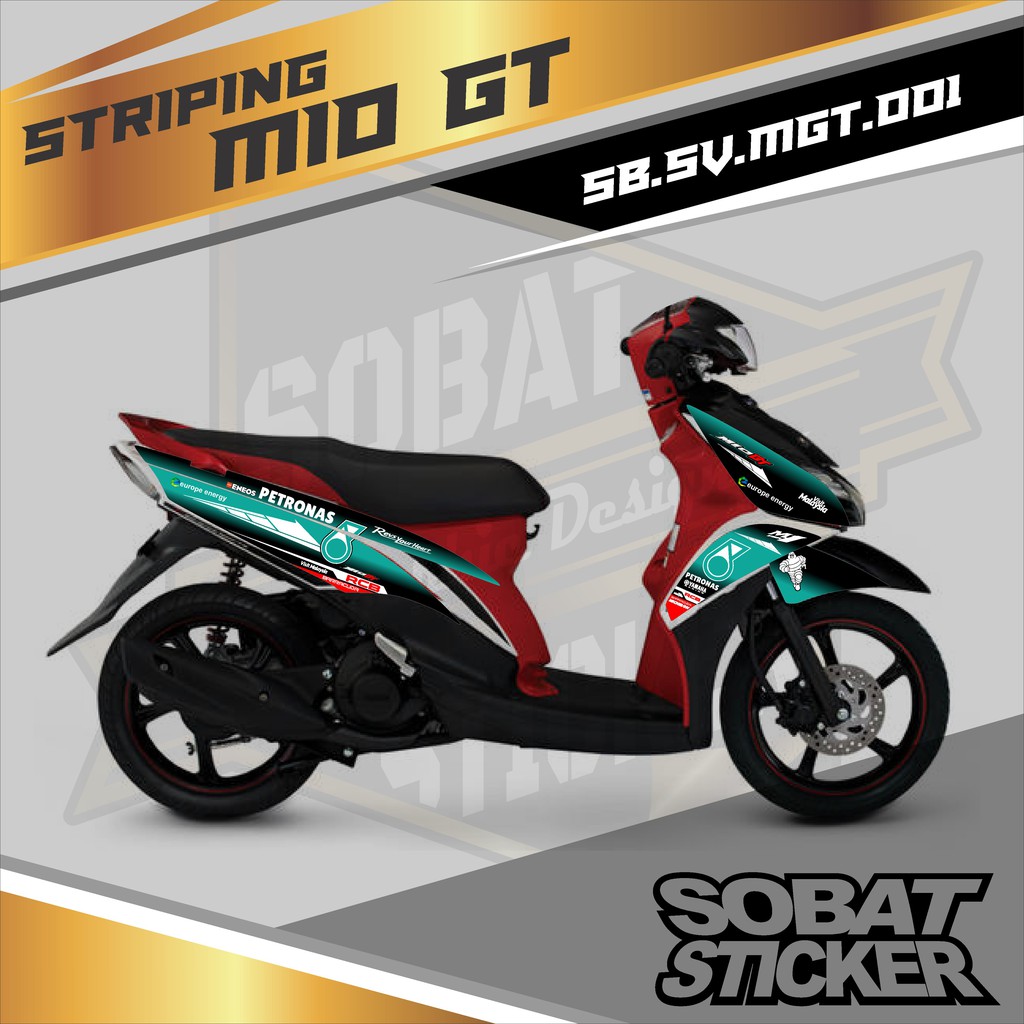STRIPING VARIASI  MIO GT - STICKER STRIPING VARIASI LIST MIO GT PETRONAS 001