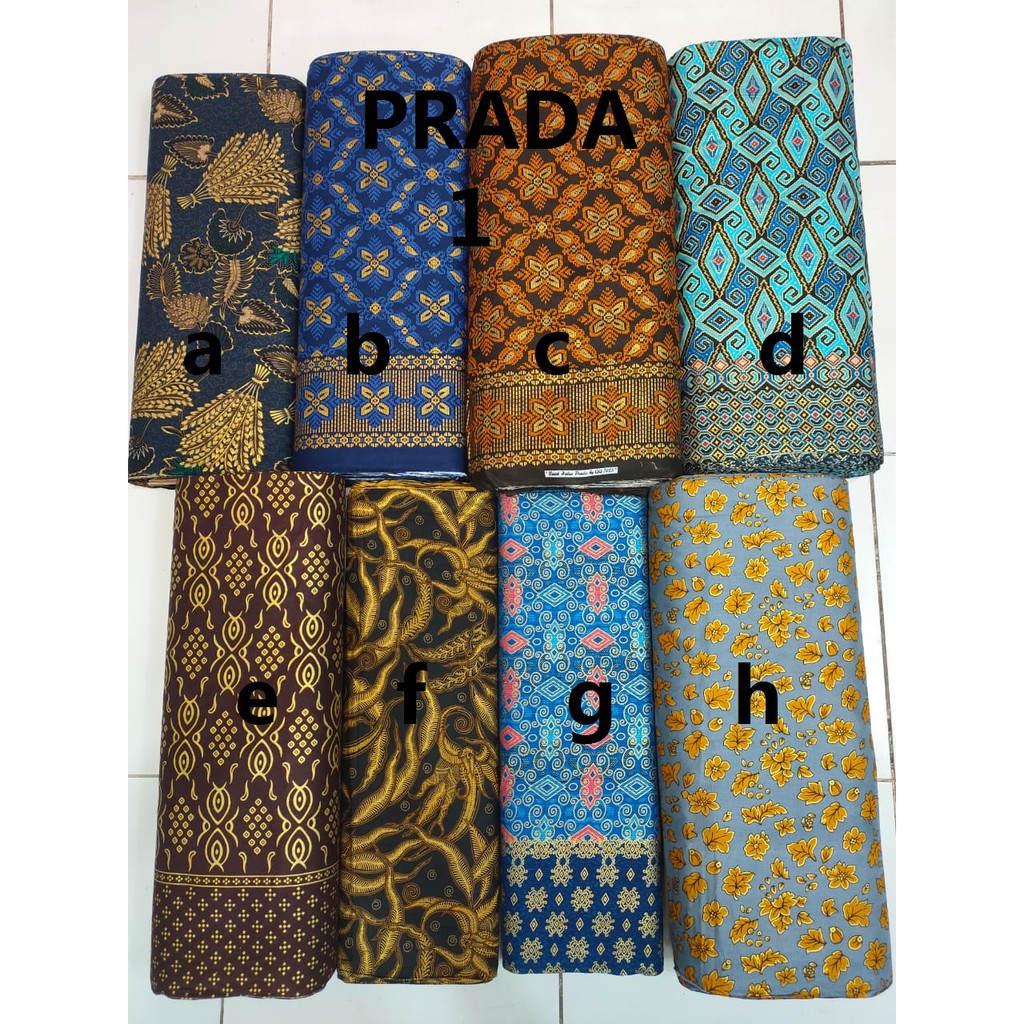 BAHAN KATUN BATIK MOTIF EMBOSS PRADA