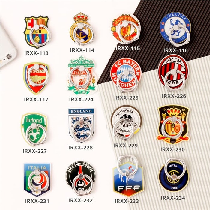 Klub Bola iRing/ Ring Holder/ Cincin HP / Ring Stand Karakter Seri 18