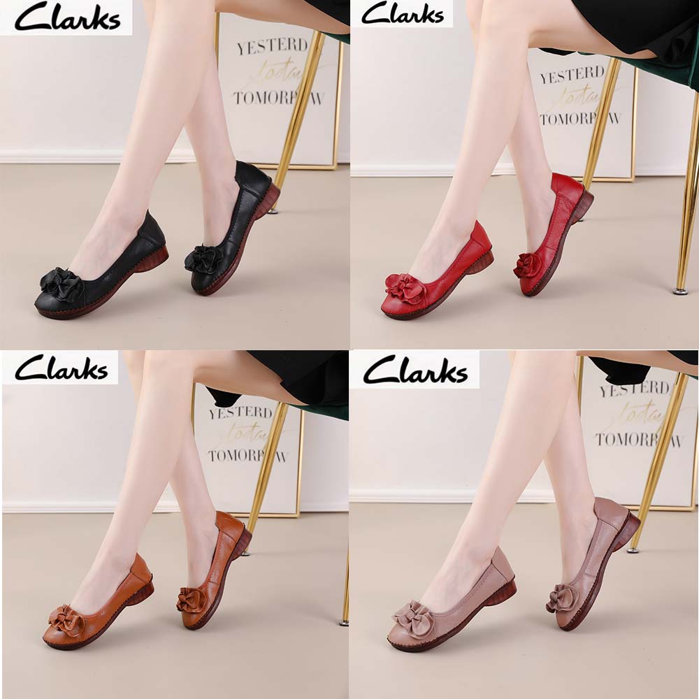 Clarks new pita Sepatu woman clarks flat wanita kulit asli Sepatu Wanita