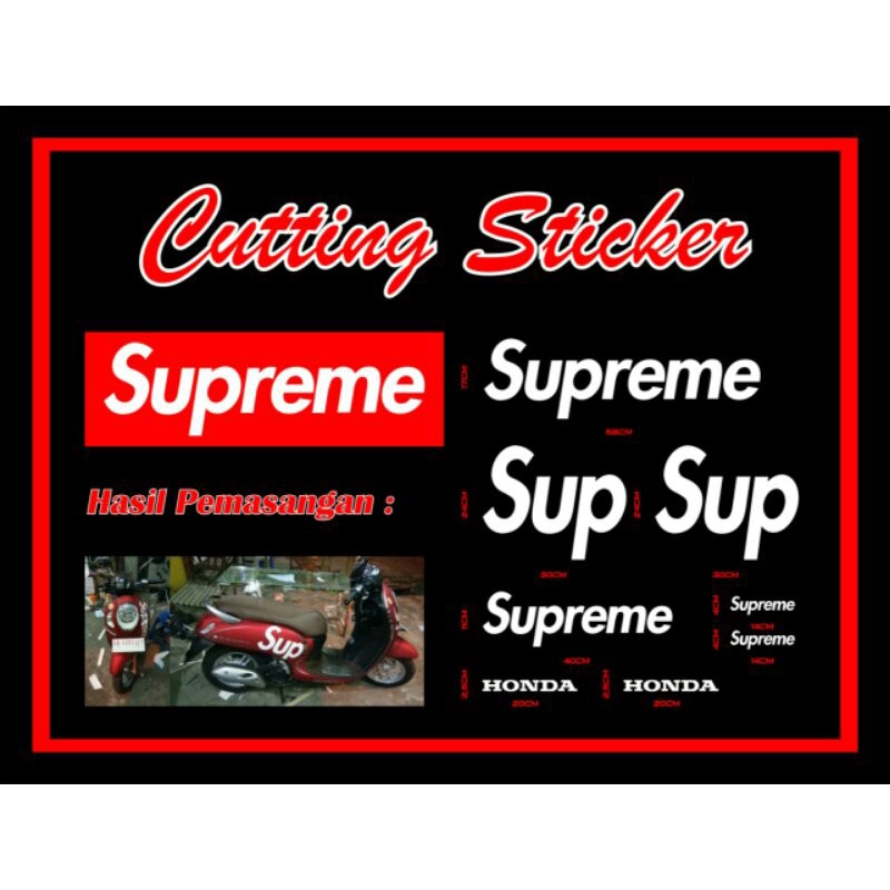 Cutting Sticker Honda Scoopy Supreme