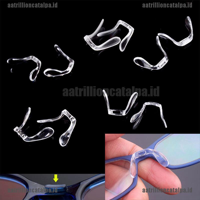 2pcs Bantalan Hidung Anti Slip Bahan Plastik Pvc Untuk Kacamata