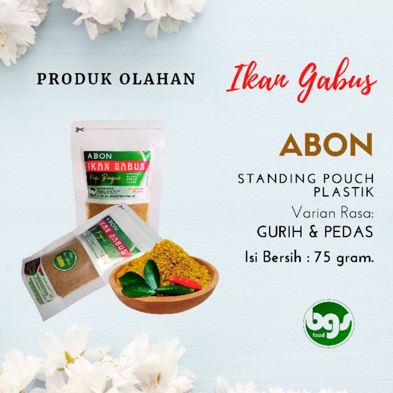 

ABON IKAN GABUS, 75 GRAM