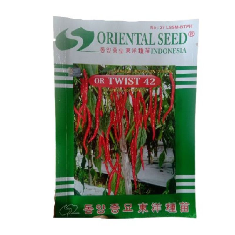 Benih bibit cabe keriting Or twist 42 10 gram