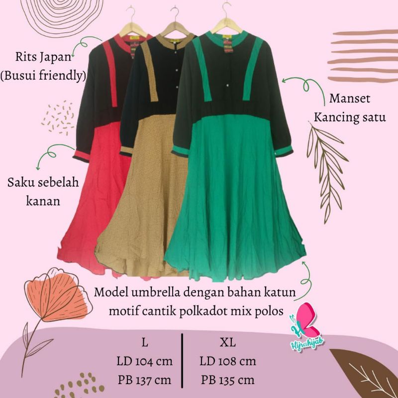 Gamis Katun Rayon premium