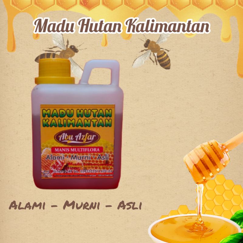 

MADU HUTAN KALIMANTAN ALAMI MURNI ASLI 100% MULTIFLORA