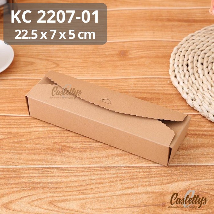 

10pcs KC2207-01 Cokelat Kotak Dus Box Kraft Kue Kering Cookies Nastar Hampers