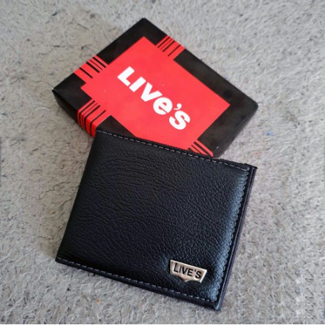 SERBA 10.000!! Dompet Pria Dompet Kulit Sintetis LIVE'S 501 Dengan Slot Kartu Multi + BOX