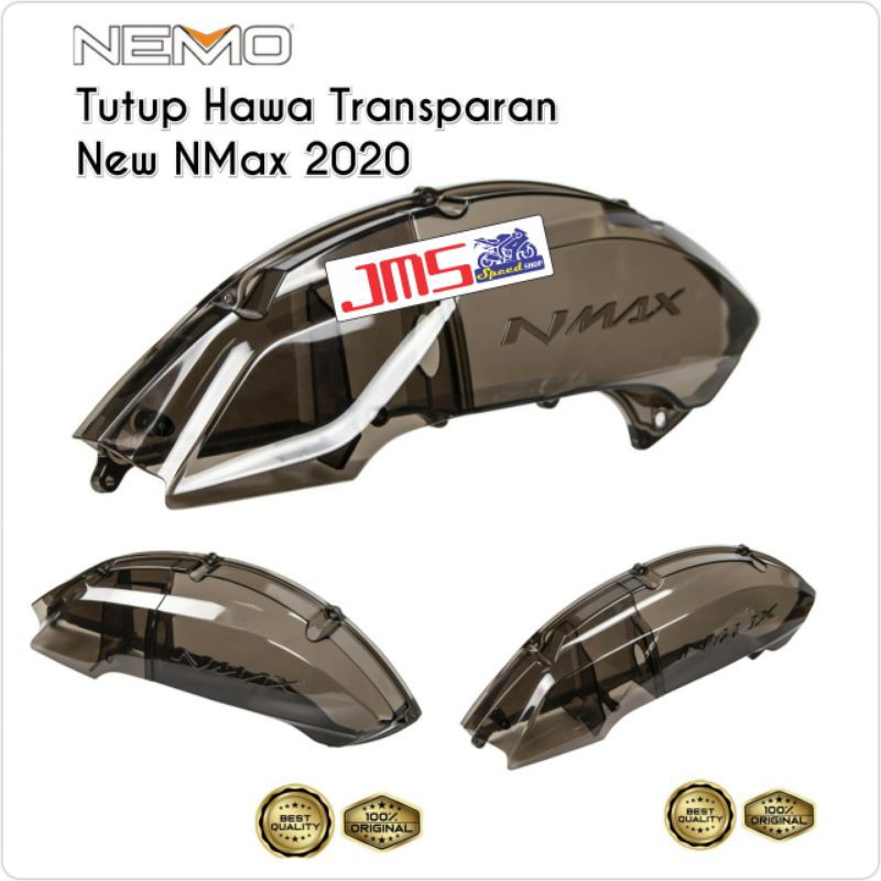 cover tutup filter hawa transparan smoke yamaha nmax new 2020 nemo