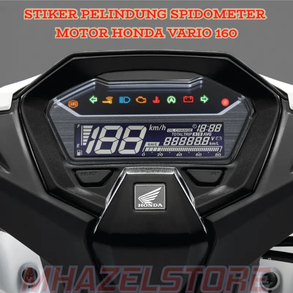 stiker sticker pelindung anti gores spidometer motor honda vario 160