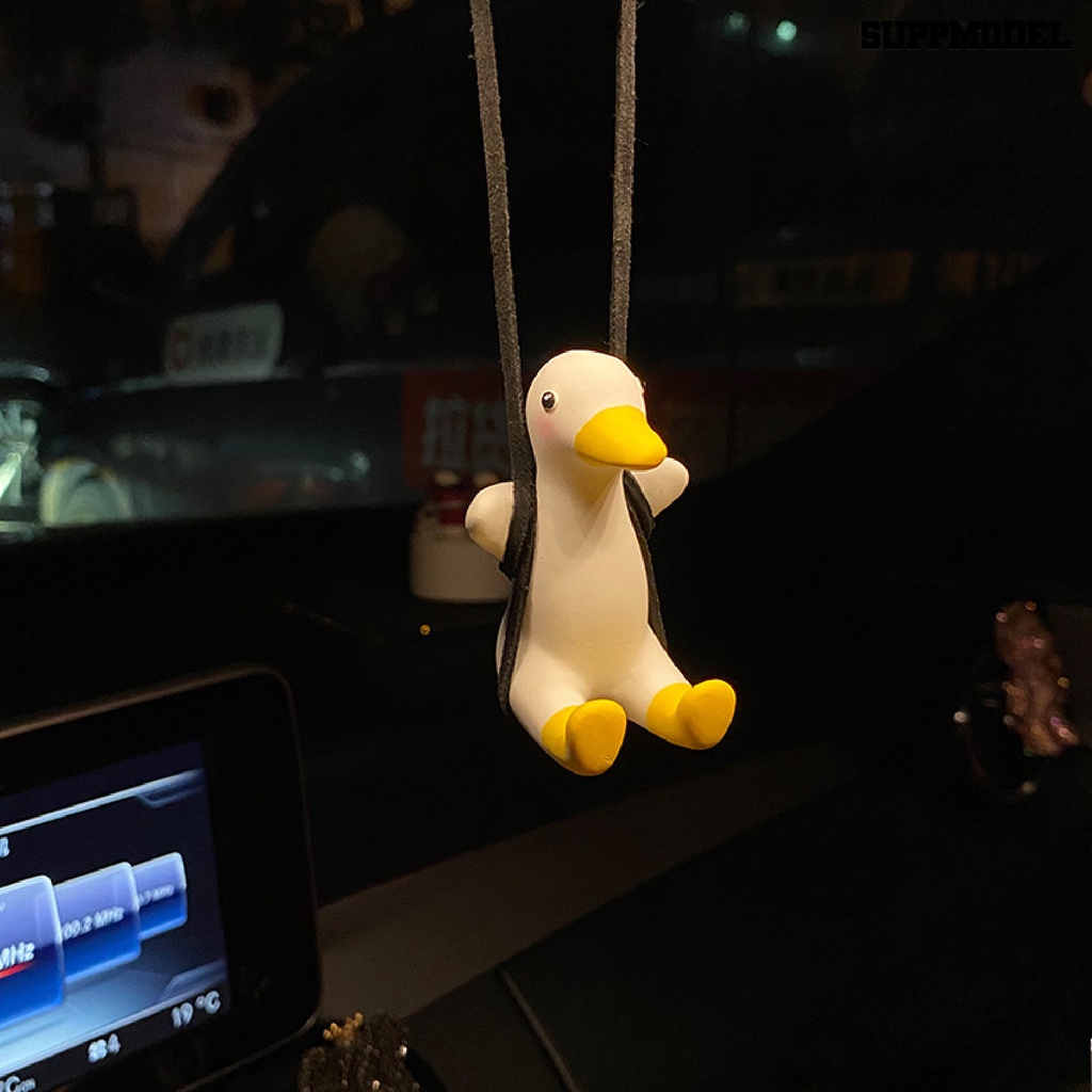 Suppmodel Mainan Boneka Bebek Gantung Kaca Spion Tengah Mobil Ramah Lingkungan