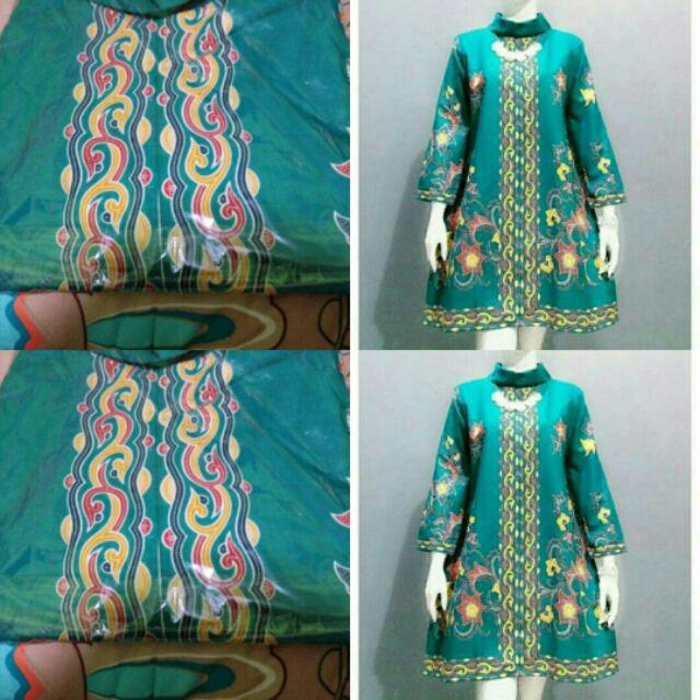 Atasan Batik Tunik Kenanga Ulir  ( Ukuran S M L Xl Xxl Xxxl 5l )