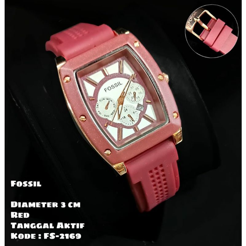 Jam Tangan Fossl Wanita 2169 Rubber Tanggal Aktif