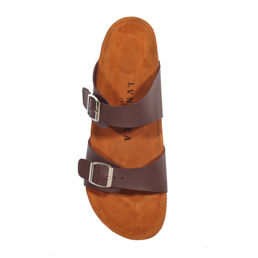 Valkrie Brown | Sendal Tali Kulit Simpel Kayu Pria Cowok Men Sandal Footwear | FORIND x Lvnatica