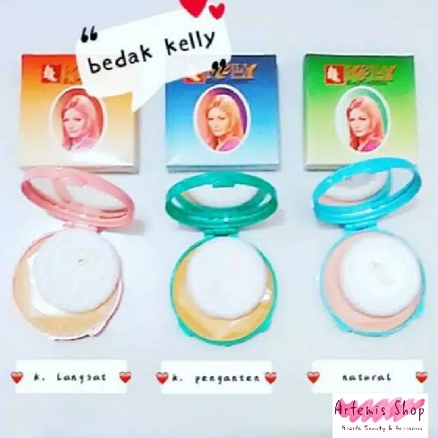 Bedak Kelly Compact Powder / Bedak Padat Kelly 22,5 gr Original