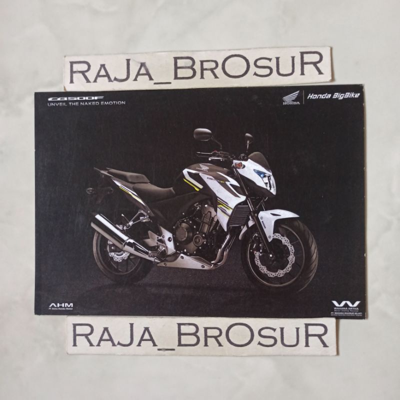 Poster brosur katalog flyer Honda Bigbike CB500F CB 500F CB 500 F  2015