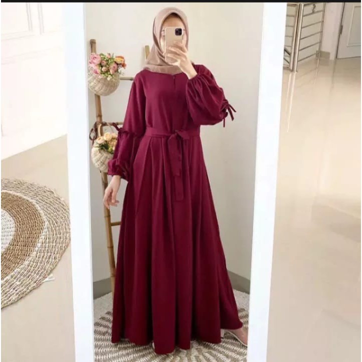 AESPA MAXI DRESS/PAKAIAN WANITA/DRESS-5