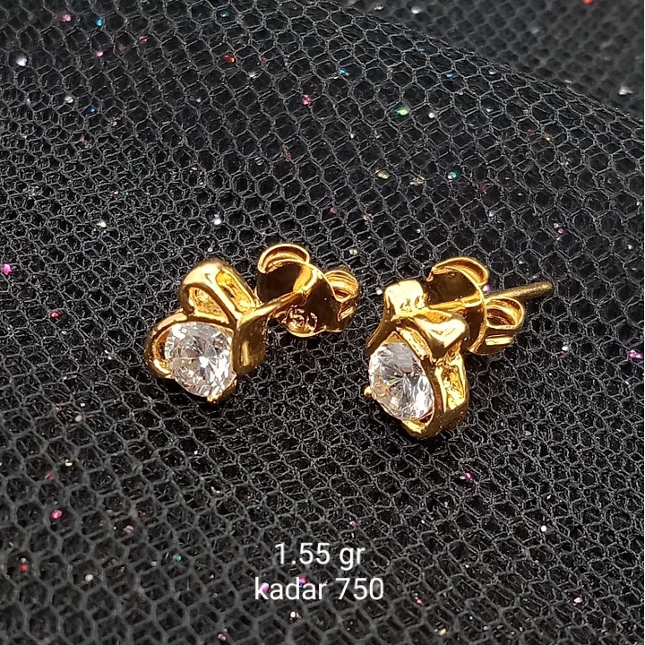 Anting Emas 17K - 1.55 gr Kadar 750 - 1258