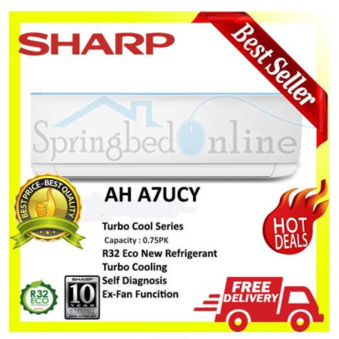 AC SHARP 0.75 PK Turbo Cool Series AH-A7UCY