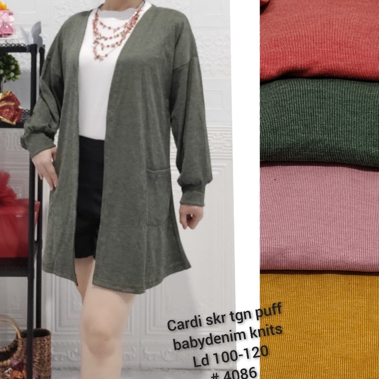 cardigan terbaru puff 4086