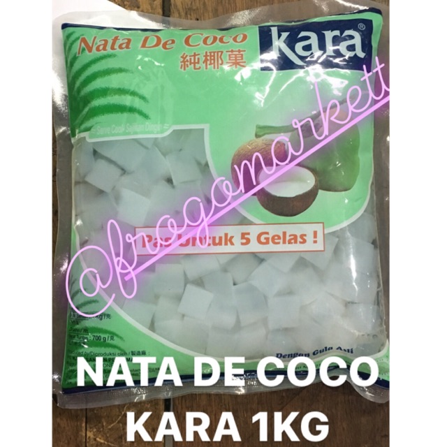 

Nata De Coco Kara Kotak / Slices 1kg