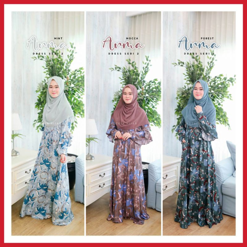 READY STOCK ARMA DRESS SERI 2 (GAMIS SAJA) ORIGINAL BY ADZKIA HIJAB SYARI