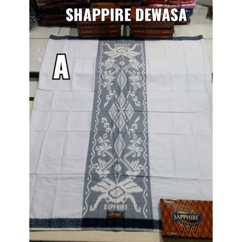 Sarung Saphire Putih Premium