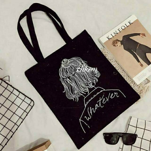 [WHATEVER] TOTE BAG RESLETING /TAS SABLON/TAS MURAH