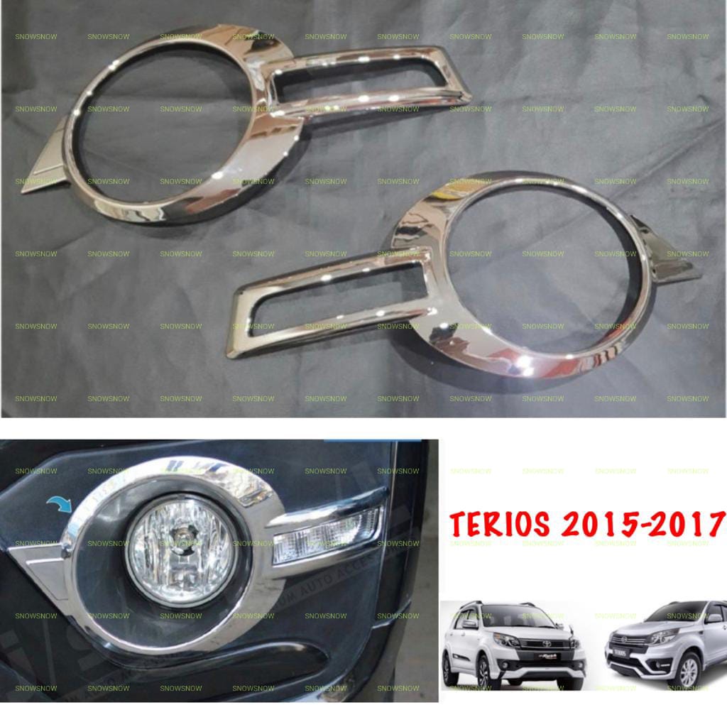 Foglamp New Terios 2015 2016 2017 Fog Lamp Cover Chrome