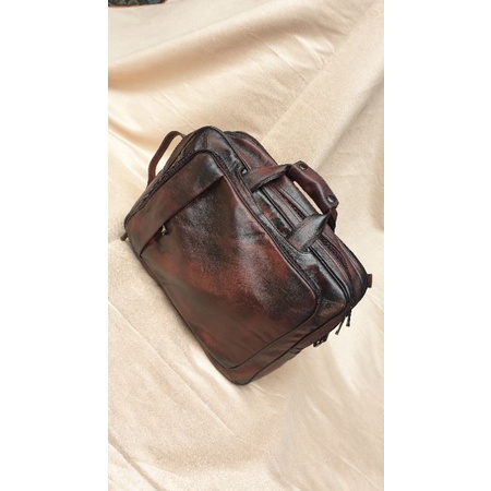 TAS KERJA PRIA 4IN1 / RANSEL KULIT SAPI / TAS KULIT TANGGULANGIN